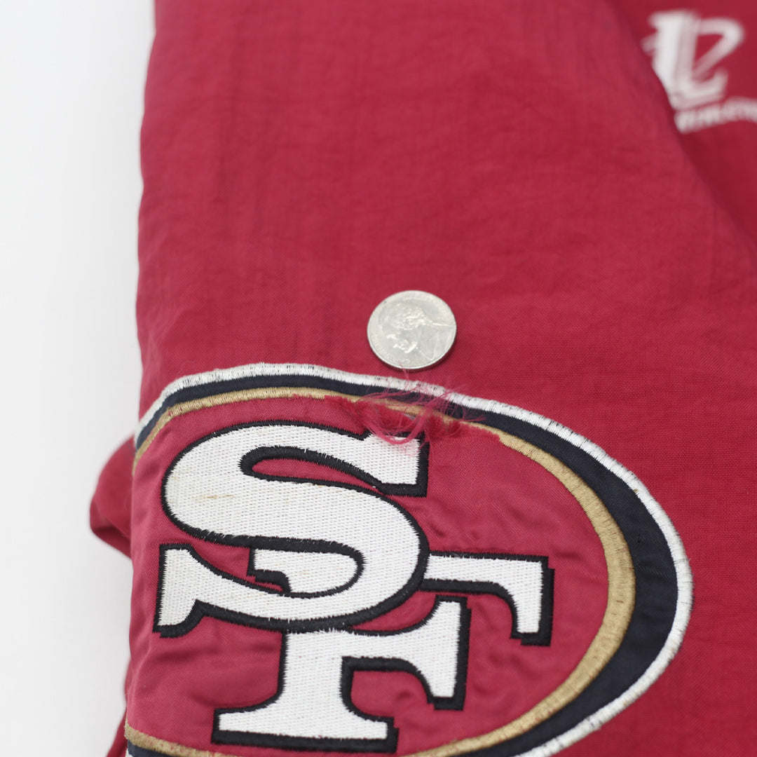 Vintage Logo Athletic NFL Pro Line San Francisco 49Ers Quilted Lined Jacket Size M - Fashion Rerun Vintage Migration_Jacket