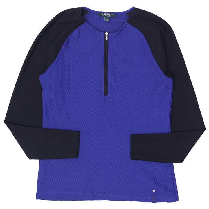 Ladies Ralph Lauren Quarter Zip Long Sleeve Top