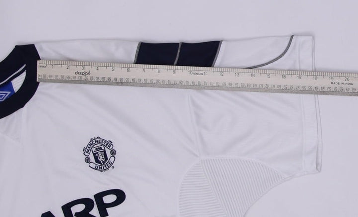Mens 99-00 Mens Umbro Manchester United Jersey White Soccer