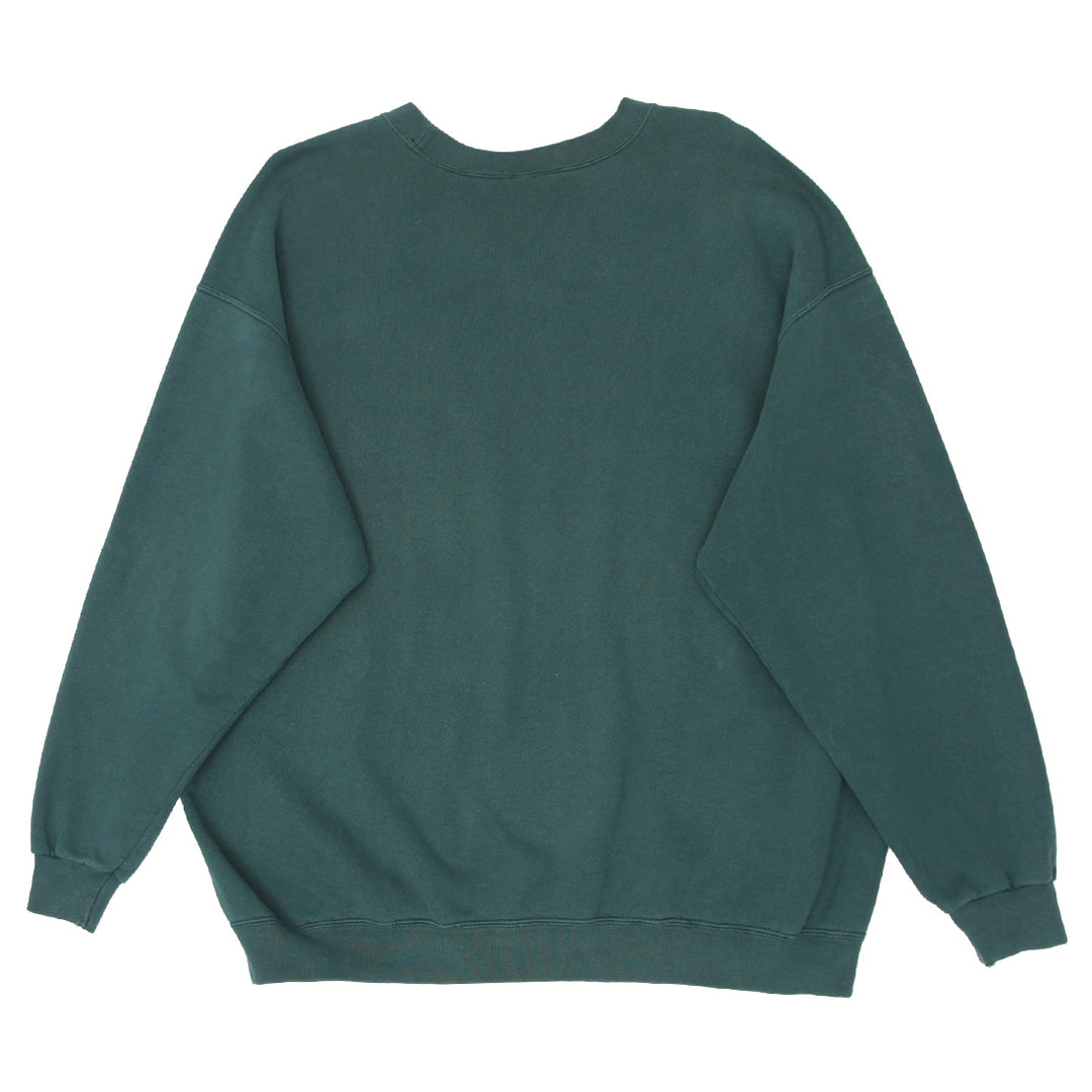 90's Vintage Nike Swoosh Embbroidered Crewneck Sweatshirt Made in USA