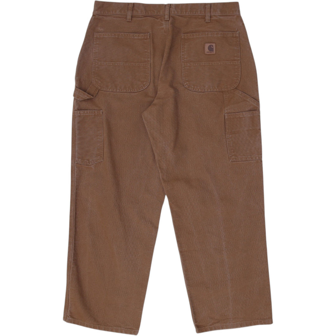Mens Carhartt B11-BRN Loose Fit Workwear Pants Size 36 x 30