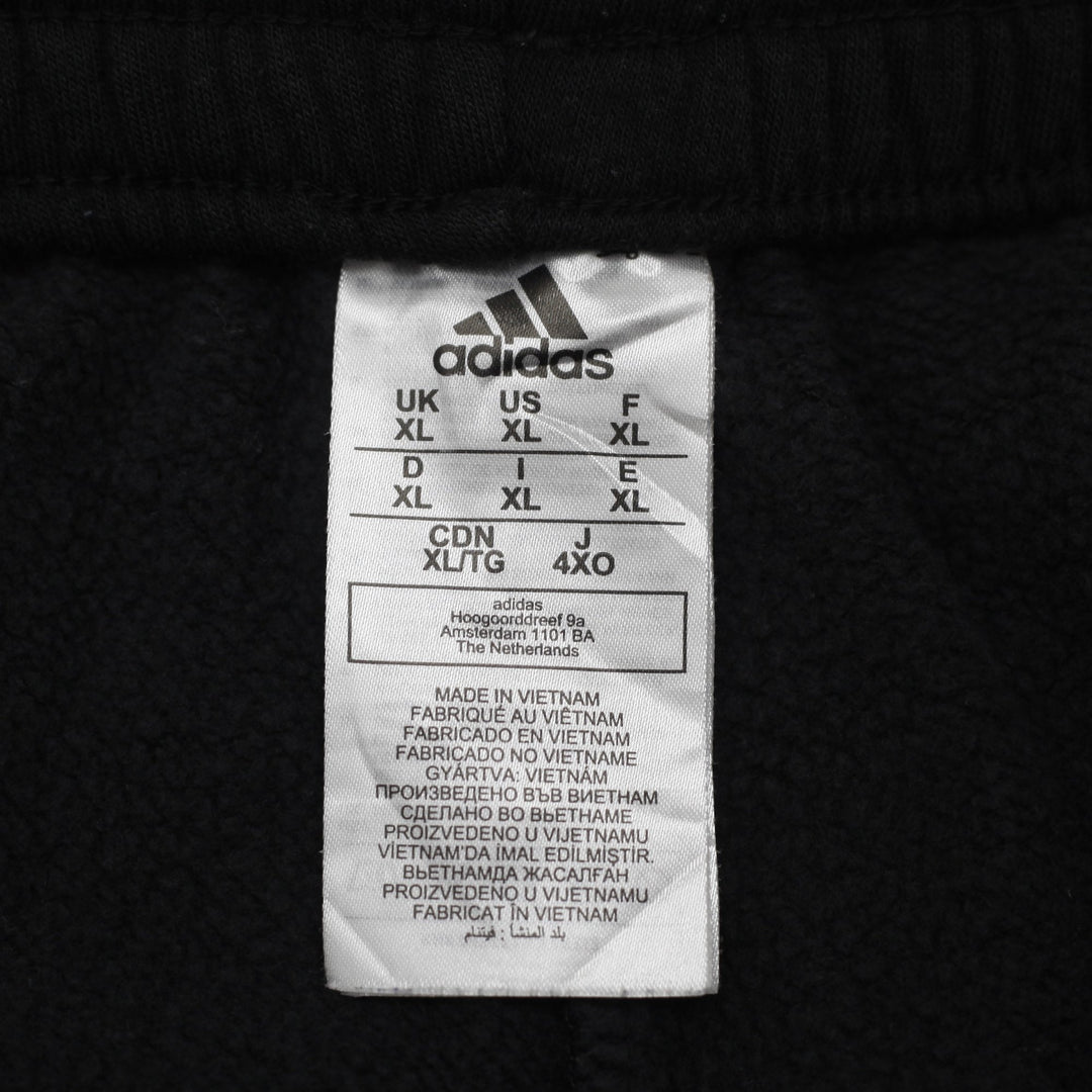 Mens Adidas Side Striped Black Track Sweat Pants Size XL
