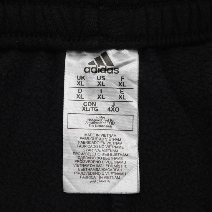 Mens Adidas Side Striped Black Track Sweat Pants Size XL