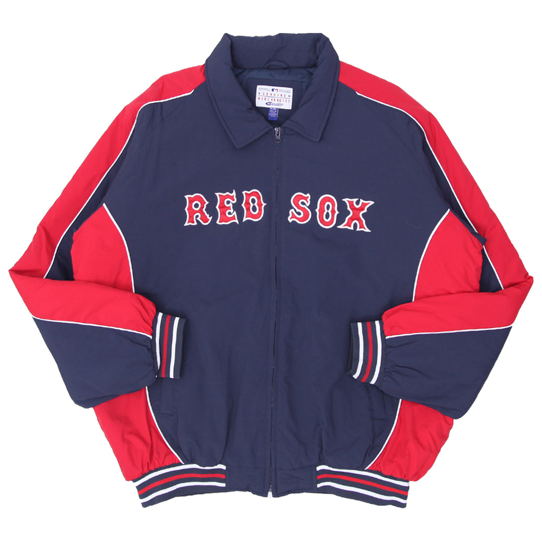Vintage Boston Red Sox Quilted Full Zip Jacket by Carl Banks G-III Sports - Fashion Rerun Vintage Migration_Jacket