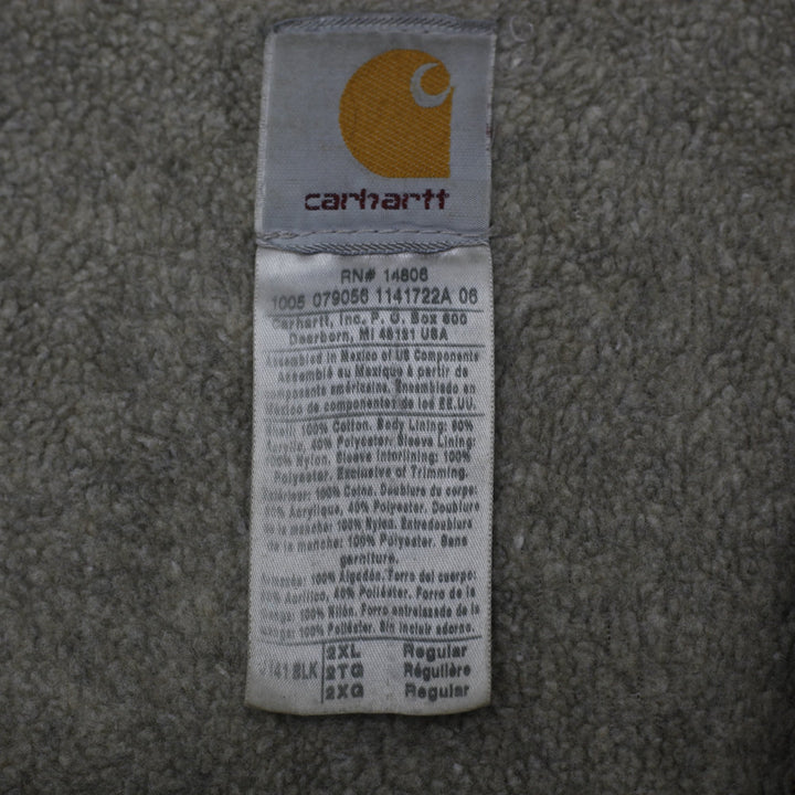 Thrashed Vintage 2005 Carhartt J141 BLK Sierra Sherpa Jacket Size XXL