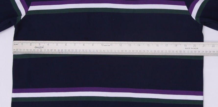 Vintage Canterbury Rugby Shirt Navy Striped Centenary 1922-2022 Size M | Migration_T-Shirts - Alternate View | Fashion Rerun