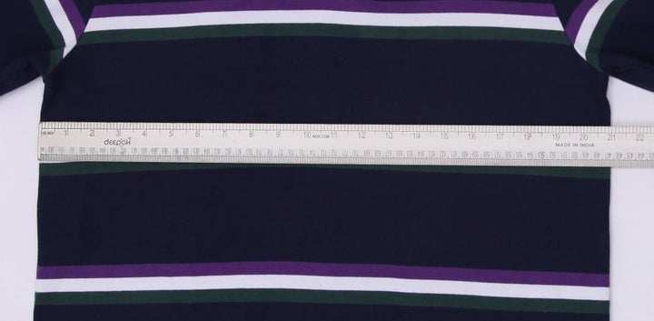 Vintage Canterbury Rugby Shirt Navy Striped Centenary 1922-2022 Size M | Migration_T-Shirts - Alternate View | Fashion Rerun
