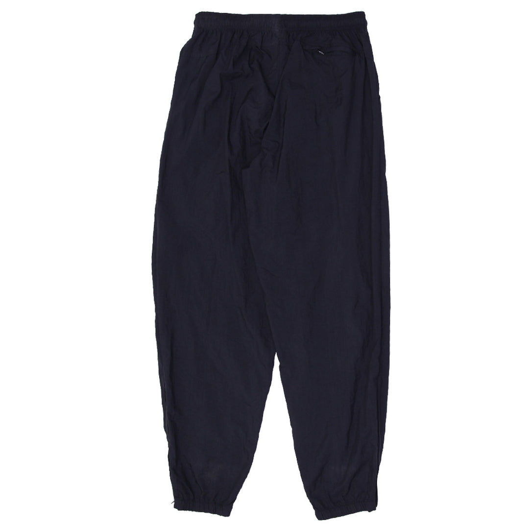 Vintage Embroidered Nike Logo Black Nylon Sports Pants