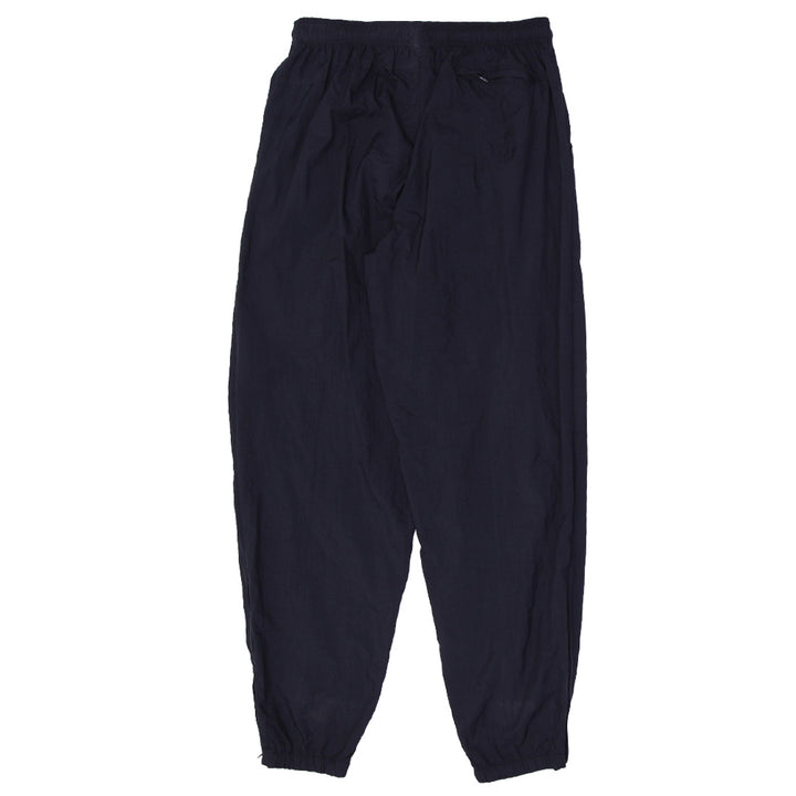 Vintage Embroidered Nike Logo Black Nylon Sports Pants