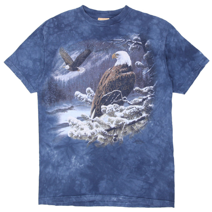 Vintage The Mountain American Bald Eagles Winter Scene T-Shirt