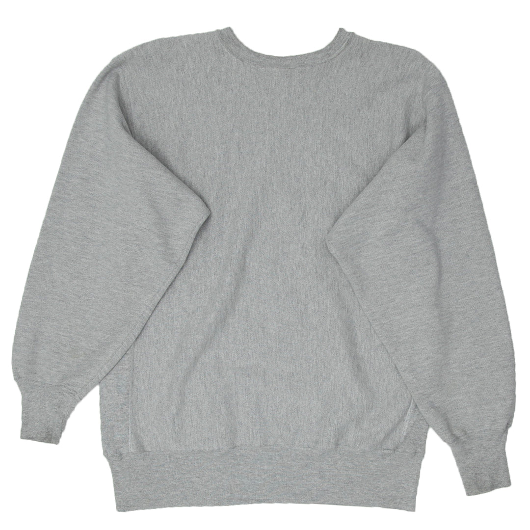 Vintage Champion Logo Reverse Weave Gray Sweatshirt