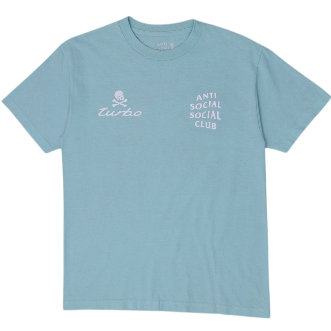 Mens ASSC x Neighborhood Turbo Made In USA Mint Green T-Shirt Size M