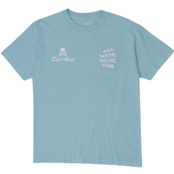 Mens ASSC x Neighborhood Turbo Made In USA Mint Green T-Shirt Size M