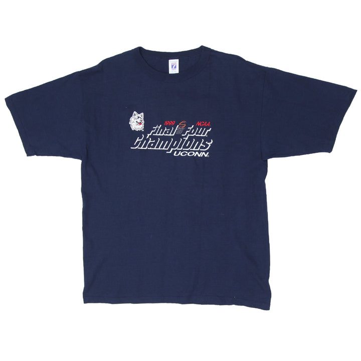 1999 Vintage Uconn NCAA Final Four Champions T-Shirt Logo 7 XL
