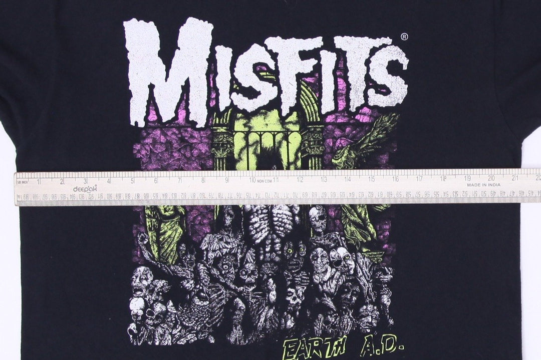 Mens Misfits Earth AD Graphic Band T-Shirt Size L