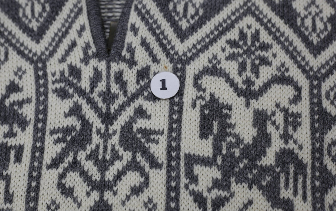 Vintage 1994 Dale of Norway Lillehammer Gray Wool Sweater