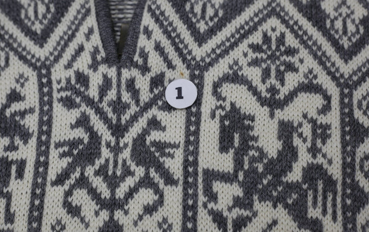 Vintage 1994 Dale of Norway Lillehammer Gray Wool Sweater