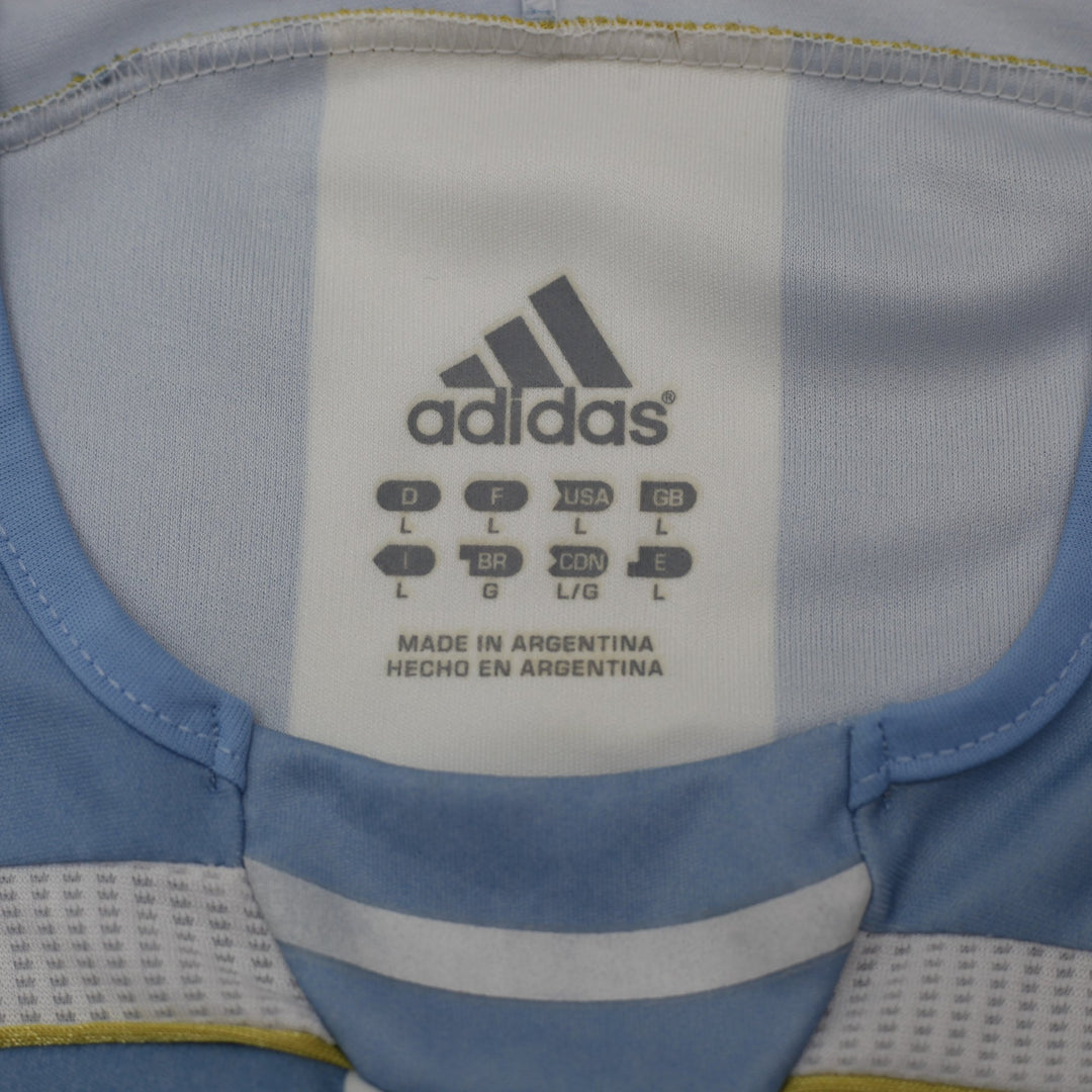 Vintage Mens Adidas Argentina 2006 World Cup Home Football Messi #18 Jersey