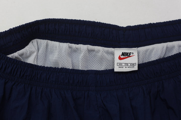 Vintage Embroidered Nike Logo Sport Nylon Navy Shorts