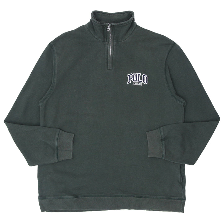 Vintage Polo Jeans Co. Quarter Zip Sweatshirt - Fashion Rerun Vintage Migration_Sweaters