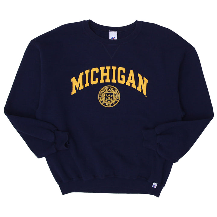 Vintage Michigan Wolverines Crest Russell Athletic Sweatshirt