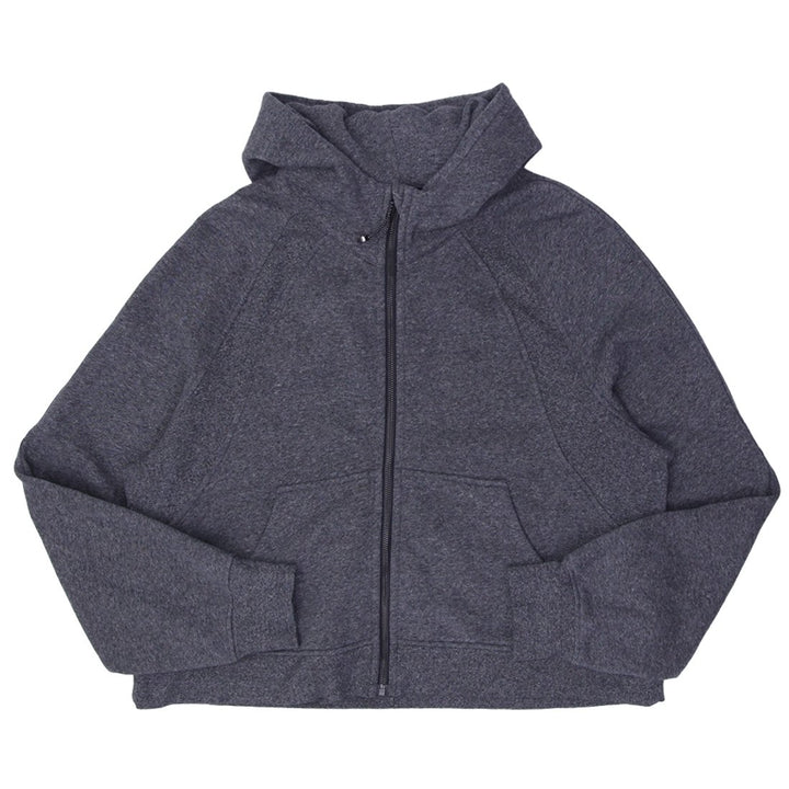 Ladies Lululemon Logo Full Zip Crop Pullover Hoodie