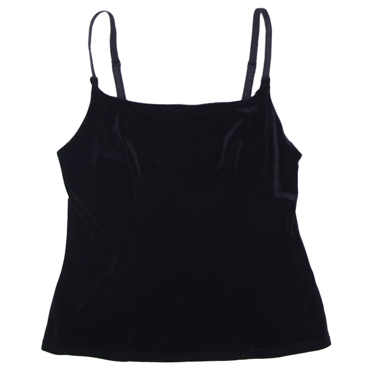 Ladies Strappy Black Velvet Montelle Top