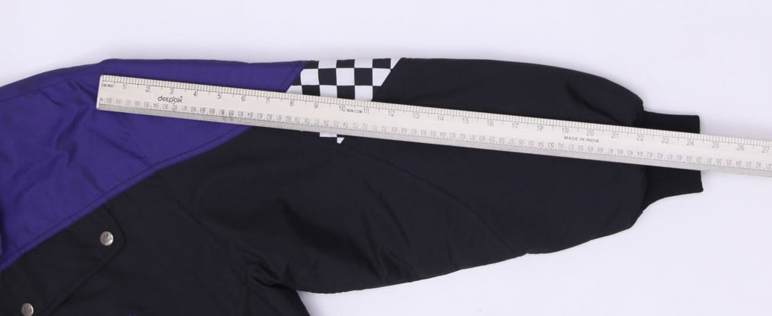 Vintage Mac Tools Racing Purple Black Zip Up Jacket Medium