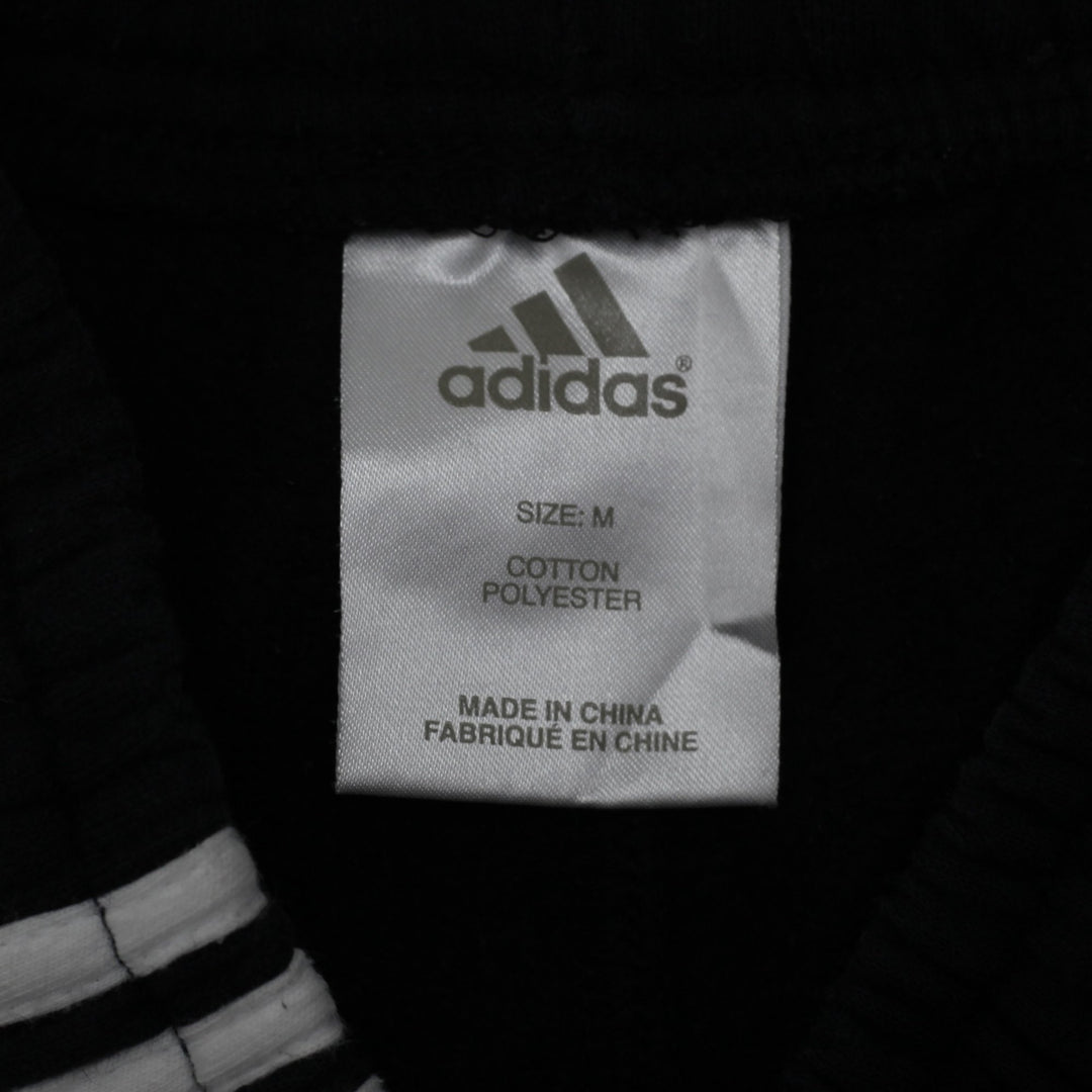 Mens Adidas Track Pants Black Striped Sportswear Cotton Blend