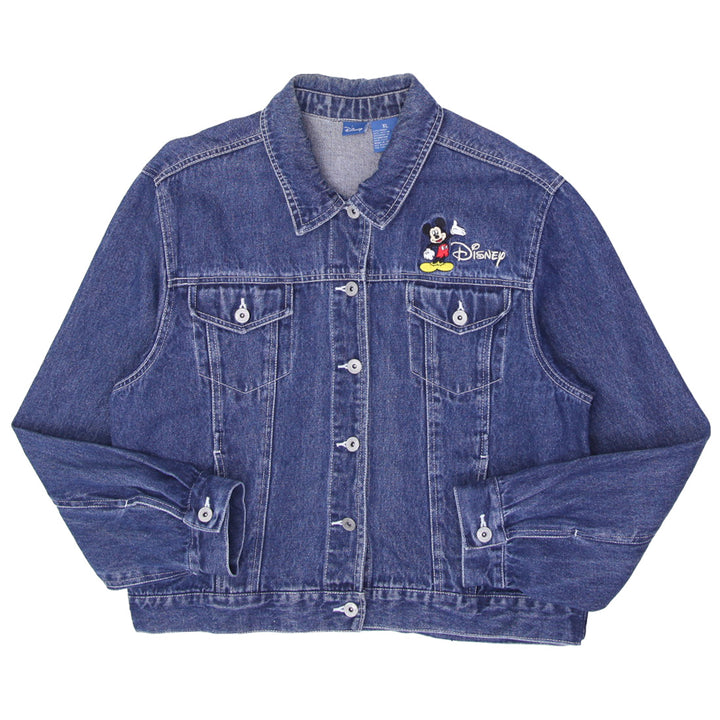 Ladies Disney Embroidered Denim Jacket