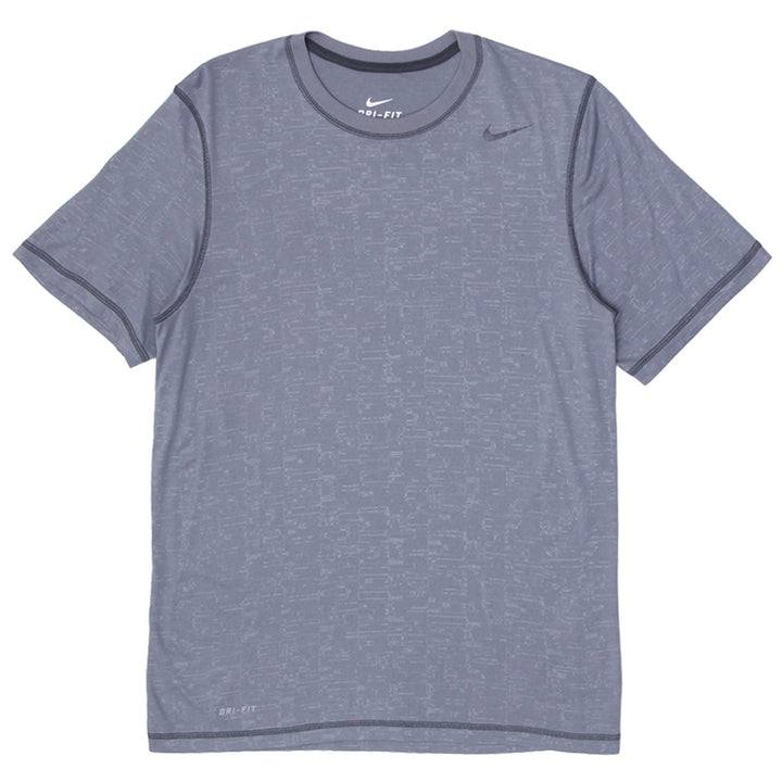 Mens Nike Logo Dri Fit Sports Crew Neck T-Shirt