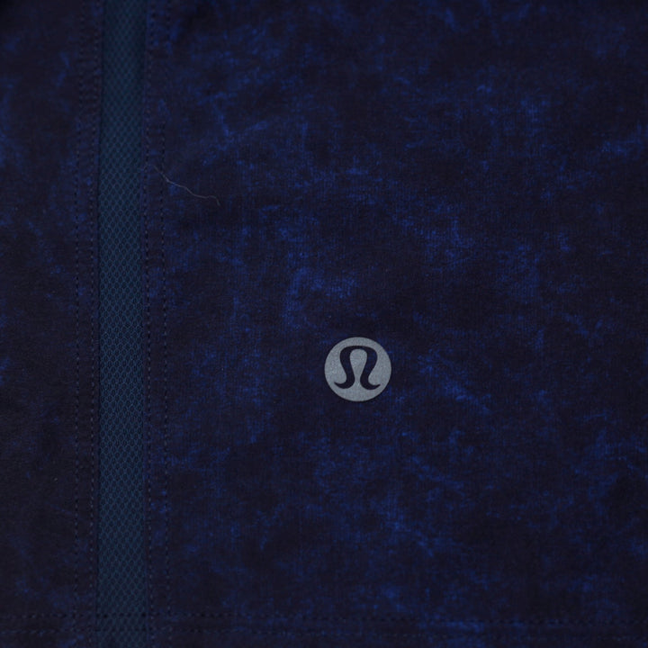 Mens Lululemon Navy Blue Water Camo / Marble Print Athletic Shorts Size Small S