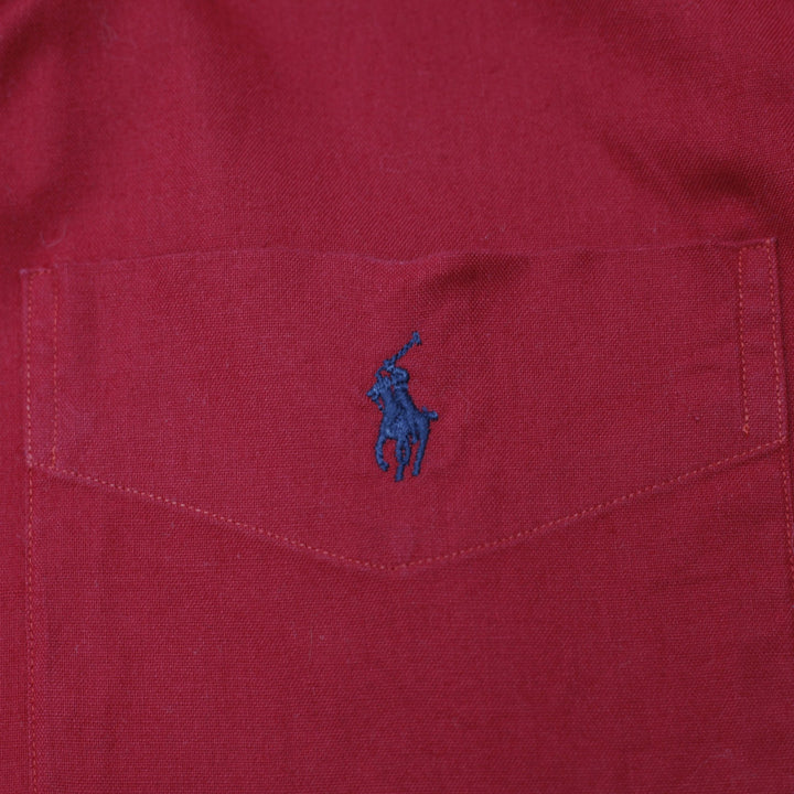 Vintage Polo Ralph Lauren Embroidered Cotton Shirt Size M | Migration_Shirts - Detail View | Fashion Rerun