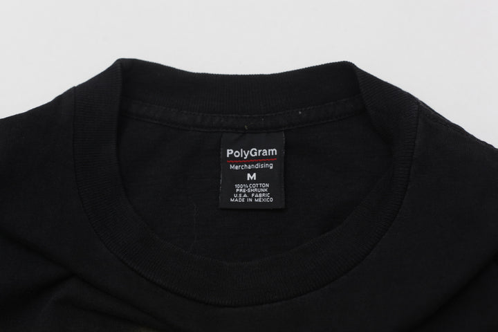 1998 Vintage 98 Degrees Group T-Shirt Black Polygram M