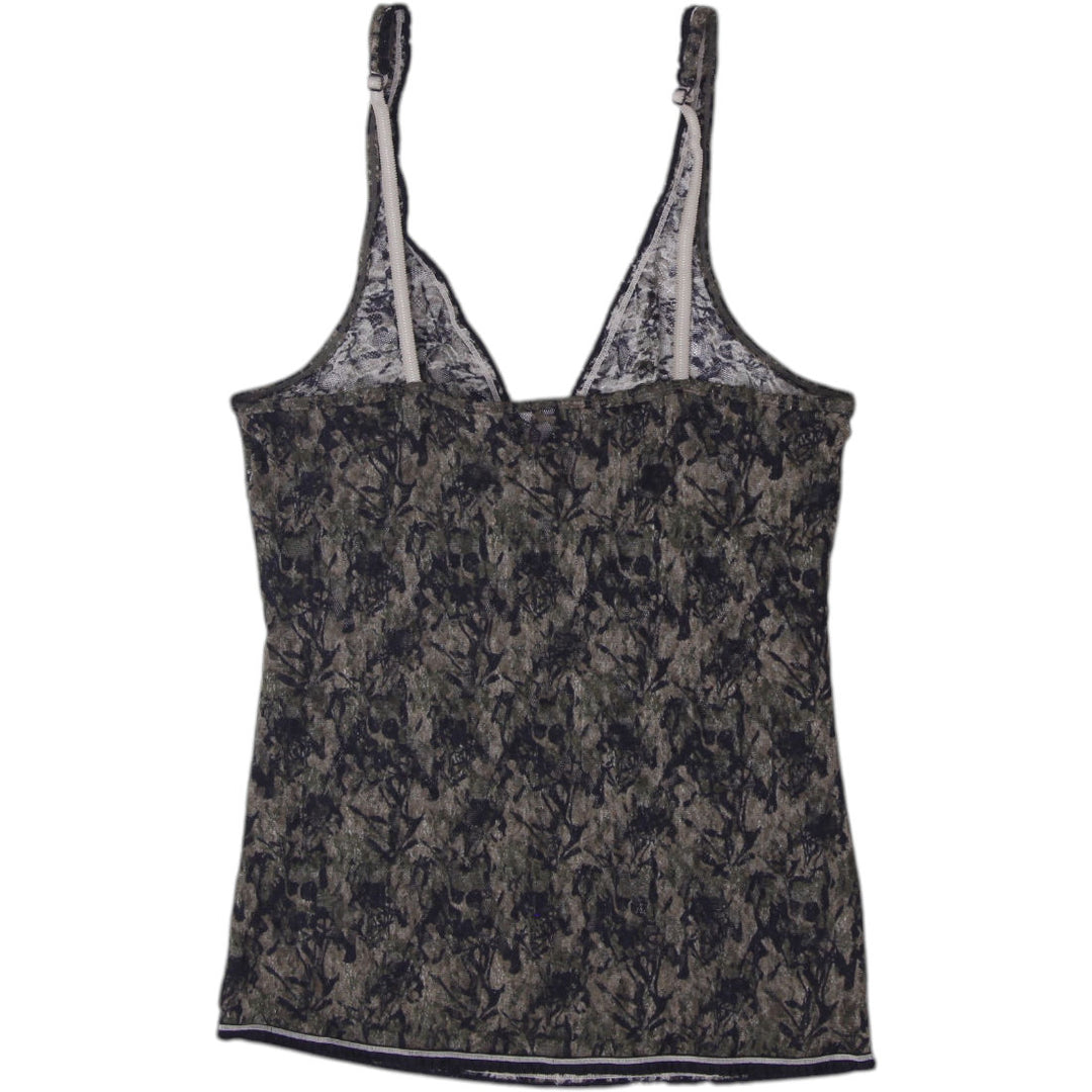 Y2K Ladies EDC by Esprit Camouflage Floral Lace Cami Top