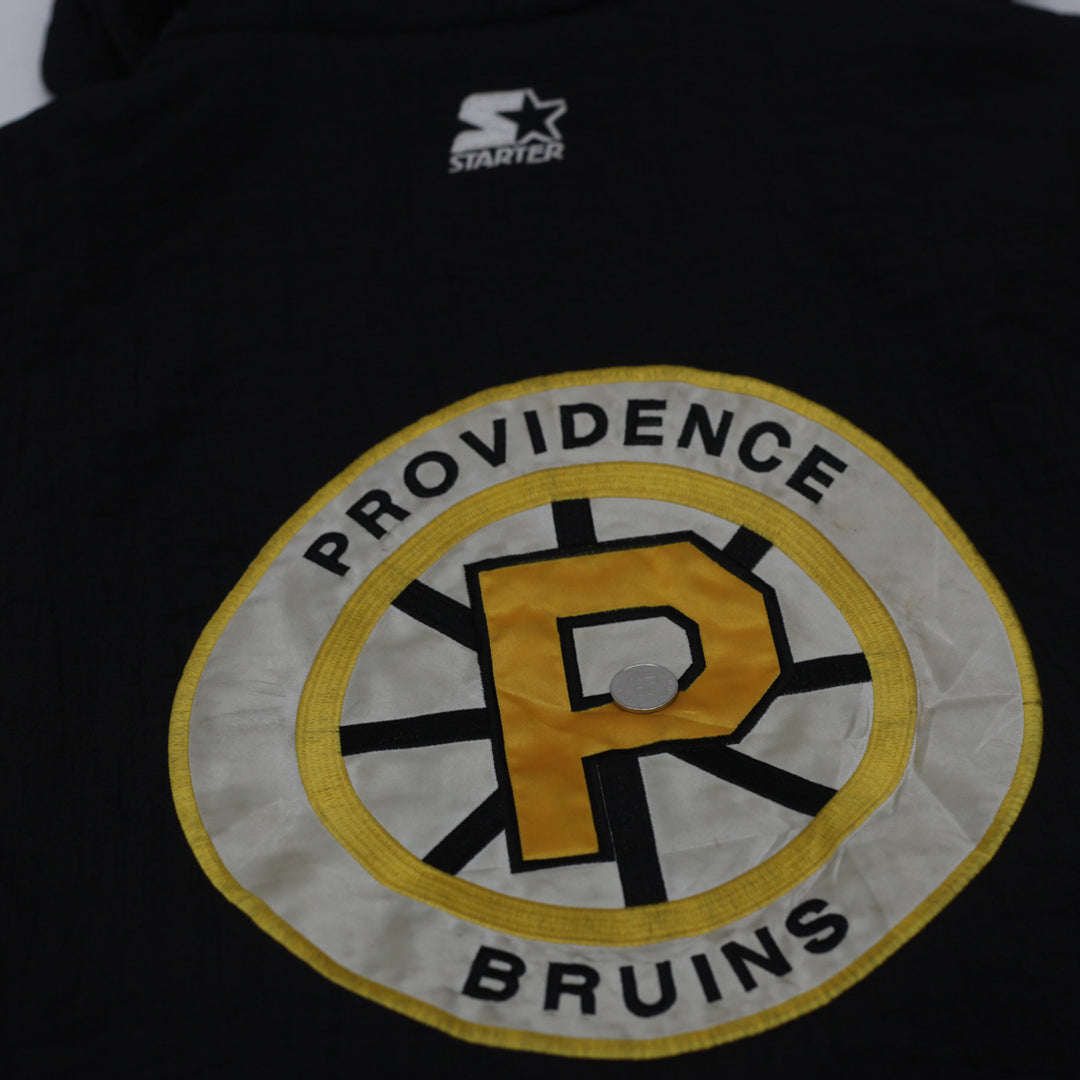 Vintage Starter Boston Bruins Quarter Zip Quilt Hooded Jacket L - Fashion Rerun Vintage Migration_Jacket