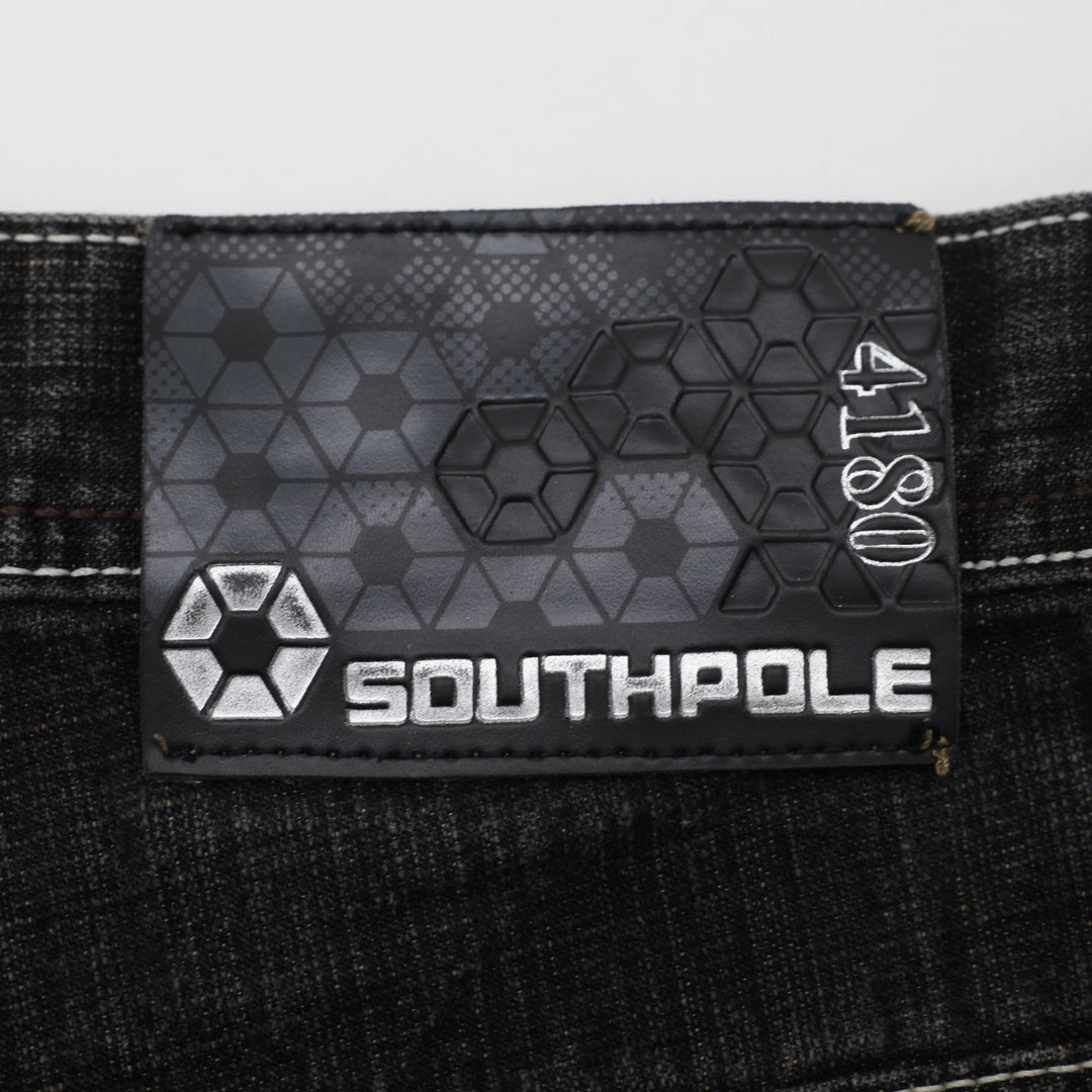 Y2K Mens Southpole Baggy Wide Leg Denim Jeans Size 32