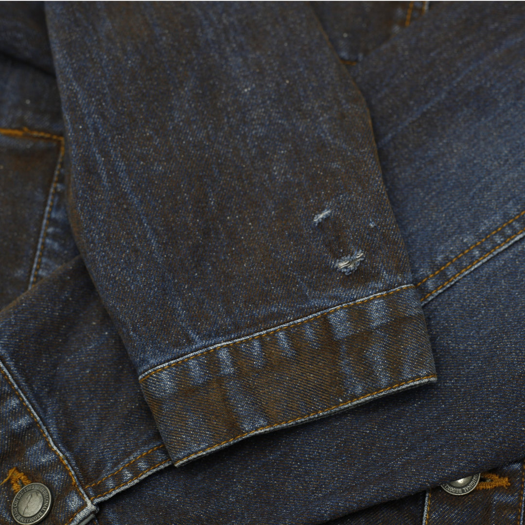 Mens Embroidered Karl Kani Trucker Denim Jacket