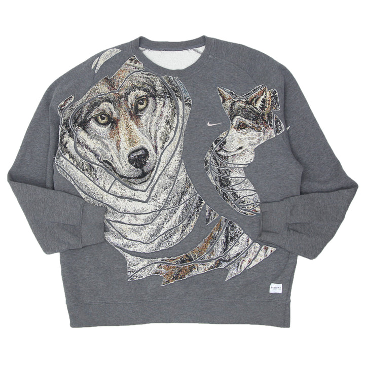 Rework Tapestry Patched Crewneck Sweatshirt
