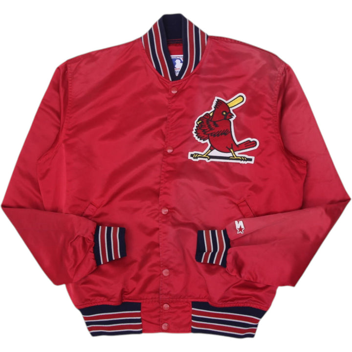 Vintage MLB By Starter St. Louis Cardinals Satin Red Snap Button Jacket L | Migration_Jackets | Fashion Rerun