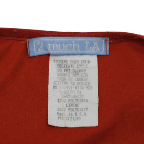 Vintage Ladies 2 much LA Layered Mesh A-Line Midi Skirt Size M
