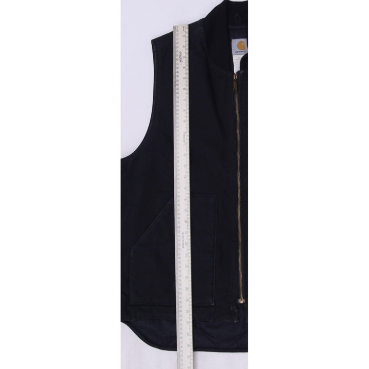 Mens Carhartt V01 BLK Quilt Lined Duck Full Zip Vest Large | Migration_Vests WW Collection - View 8 | Fashion Rerun