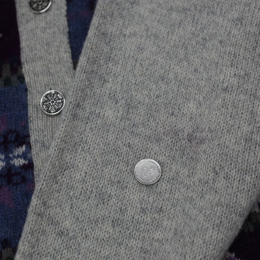 Vintage Northern Reflections Wool Holiday Cardigan Sweater Ladies - Fashion Rerun Vintage Migration_Sweaters