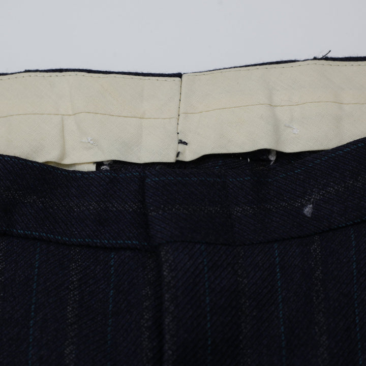 Pinstripe Pleated Trouser Pants Size XS | Migration_Pants MJ DROP - Back View | Fashion Rerun
