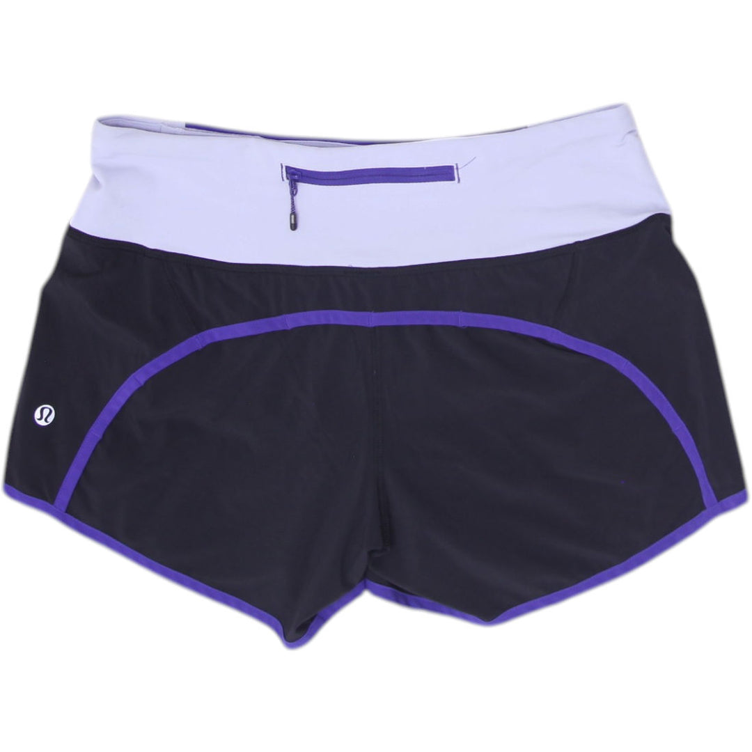 Ladies Lululemon Lined Low Rise Gym Running Track Shorts