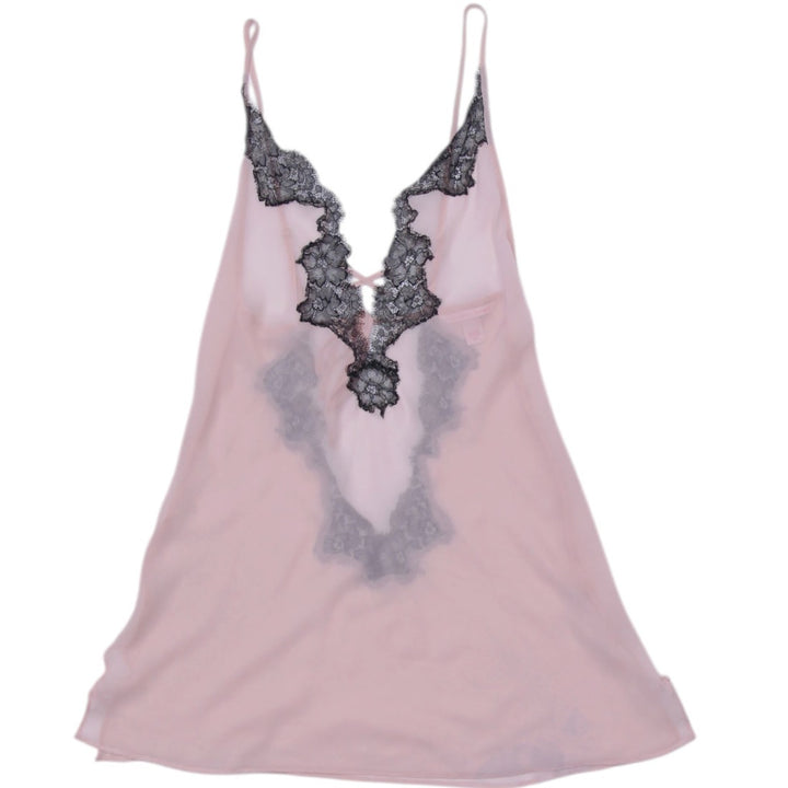 Y2K Ladies Victoria's Secret Chemise Pink Lace Dress Size S