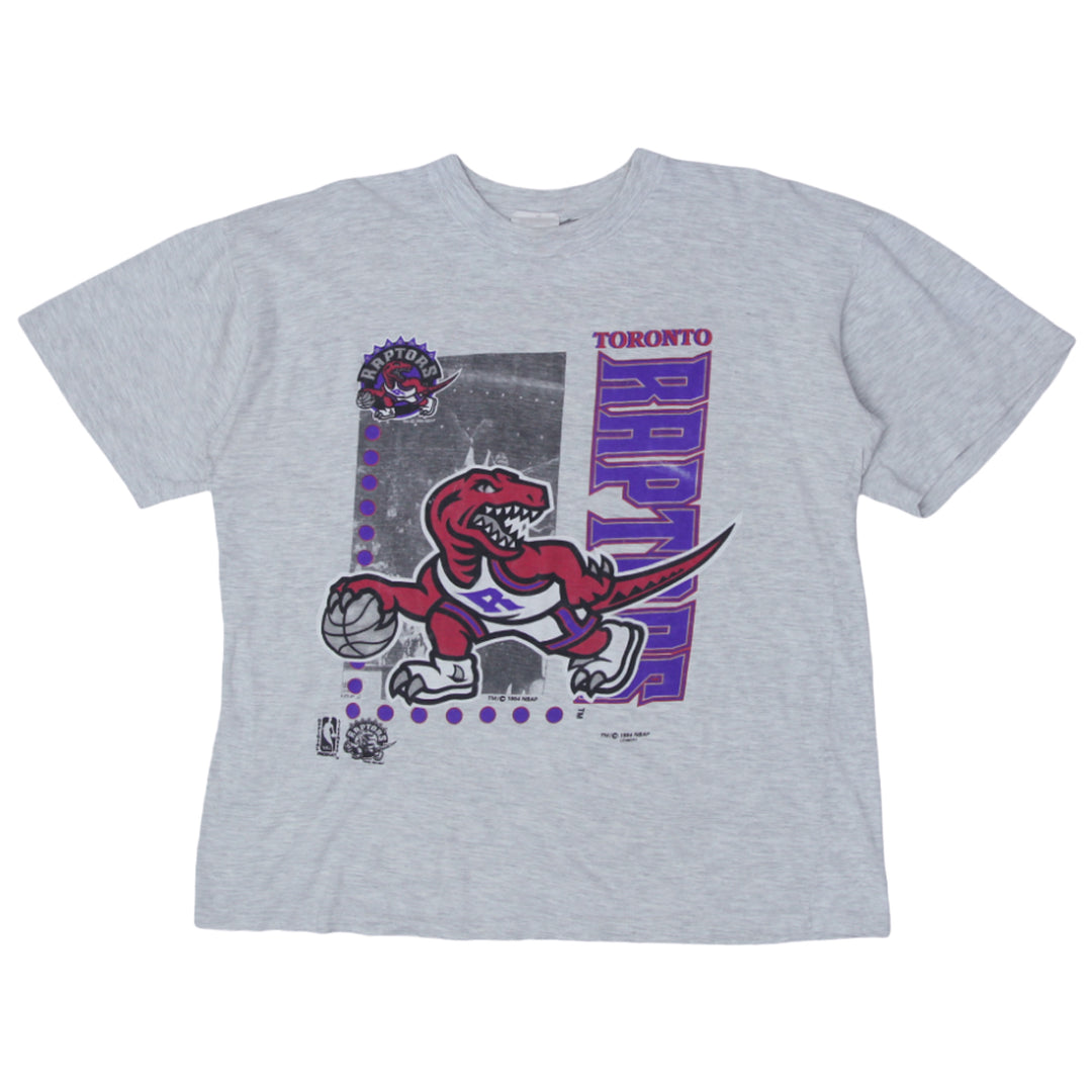Vintage 199 Toronto Raptors T-Shirt Logo 7 Size Large Rare NBA Graphic - Fashion Rerun Vintage Migration_T-Shirt
