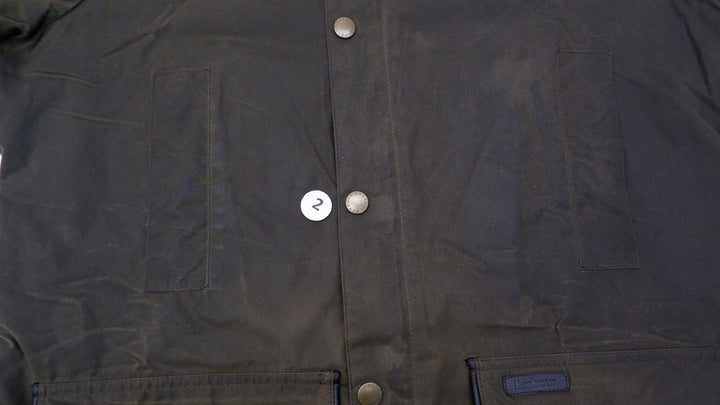 Mens Barbour Hartlington Wax Button Jacket Olive | Migration_Jackets UAENAT20 - View 7 | Fashion Rerun