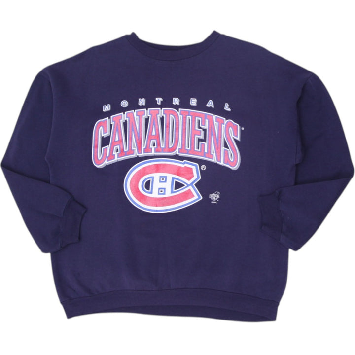 Vintage Mens Ravens Athletic Sweatshirt Navy NHL Graphic M | Migration_Sweatshirt | Fashion Rerun