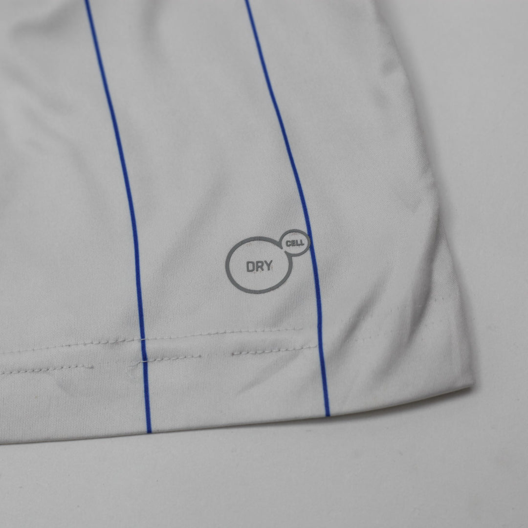 Mens Puma Italy Soccer Jersey White Pinstripe Dry Cell